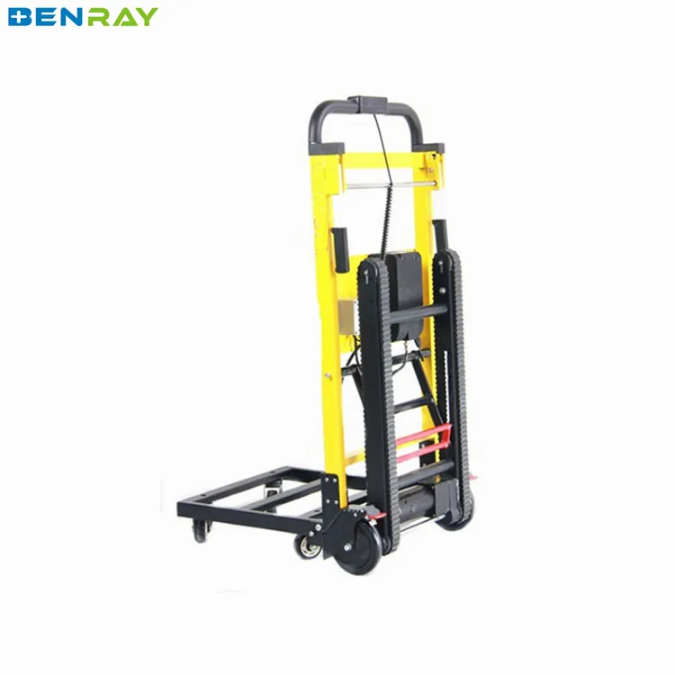 BR-SC003B Powered Electric Stair Climbing Trolley Hand Folding Cart Climb Stairs Luggage Cart For Heavy Cargo