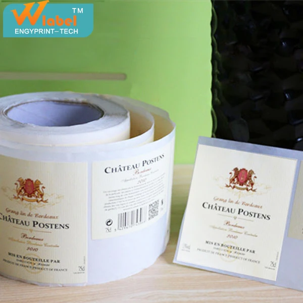 Экологичный водонепроницаемый специально отпечатанные рулона этикеток клей перехолодильник термостойкость напитков этикетки