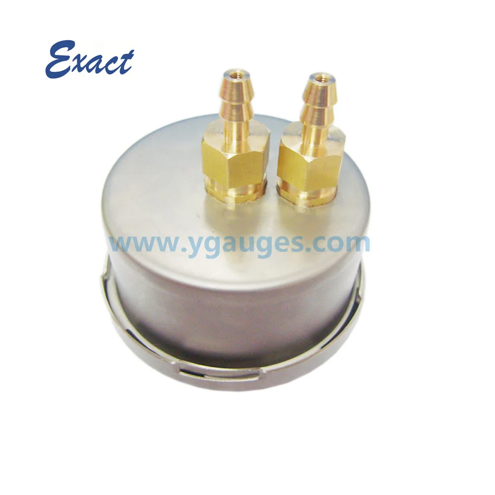 double bourdon tube double needle differential manometer