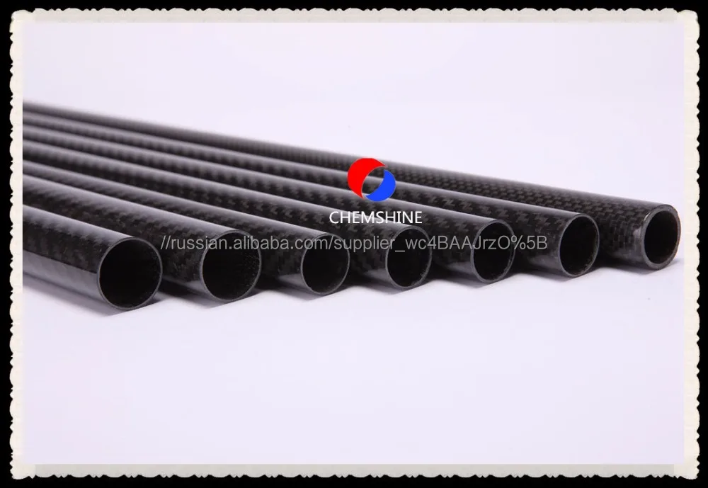 15 мм толщина 3 К углеродного волокна ткани из углеродного волокна трубы
