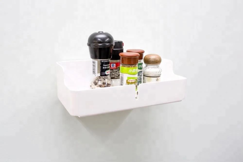 Removable kitchen plastic bottle shelf rack