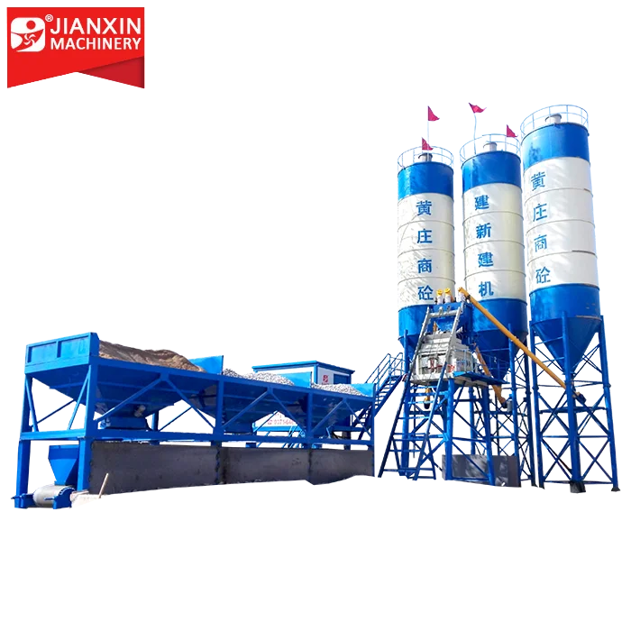 50M3 concrete mixing plant producing 50 cubic meters per hour