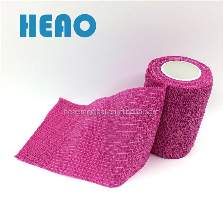 Soft non woven self elastic cohesive bandage sports athletic tape uesd in gym