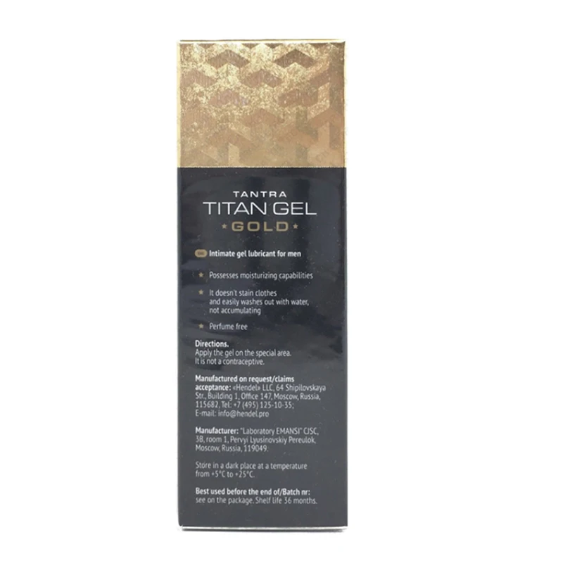 Gold Titan Gel Enlargement Lasting  Men  Penis Oil Cream 50ml