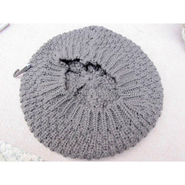 Модная вязаная Балаклава с узором, вязаный берет, ретро облегающие шапки для дам