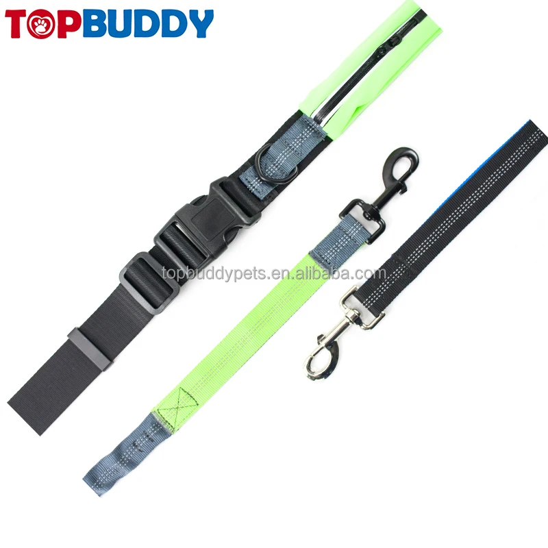 Running leash waterproof Waist belt Hands Free Dog Lead