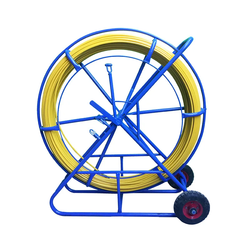 FRP 300m fiber optic rodding cane  fibreglass push pull  rods  duct rodder