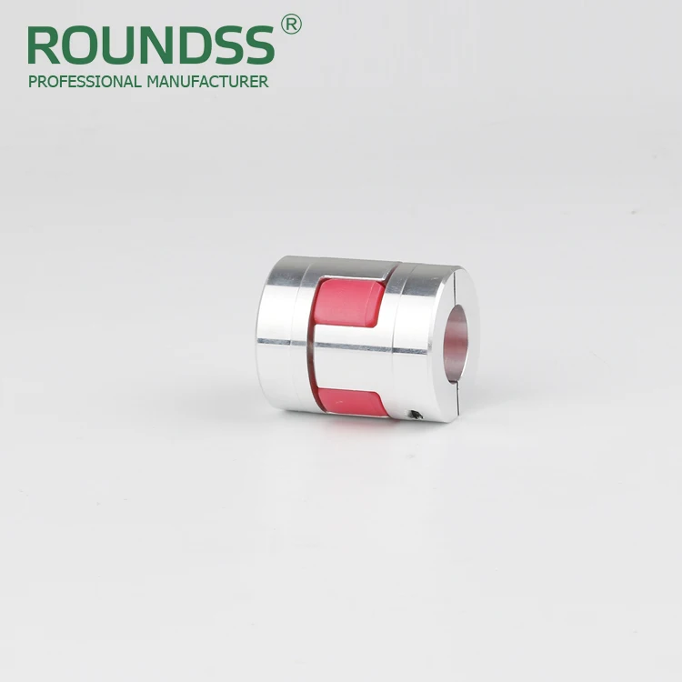 Roundss 20mm Flexible Shaft Coupler Red Soft Rubber Flexible Coupling Stepper Motor Coupler