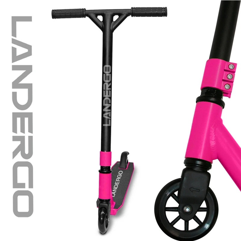 
Landergo Complete Pro Scooter Kids Teens Adults Freestyle Tricks Pro Stunt Scooter 