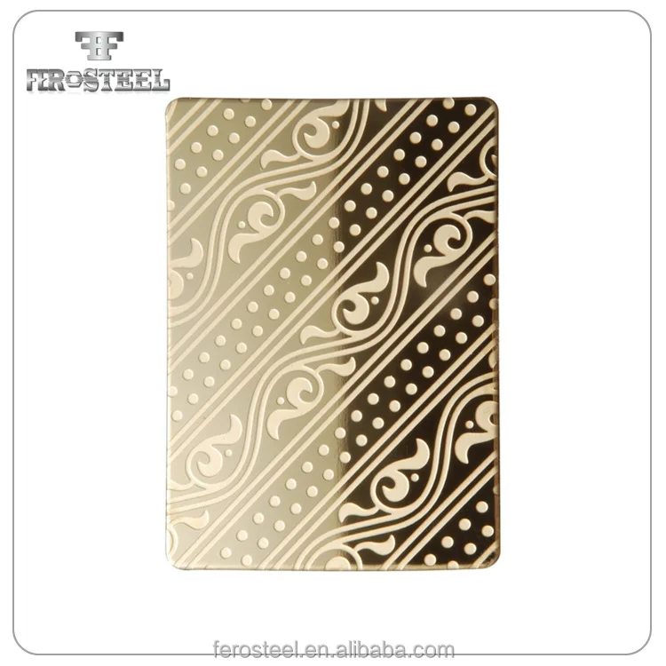 High gloss nickel mirror product engraved stainless steel sheet in kg