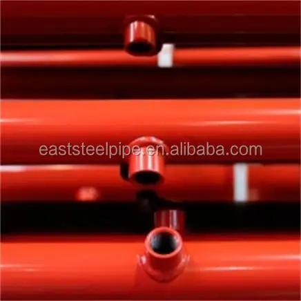 Carbon Steel Tube Fire Sprinkler pipe tubo with SCH40 WT