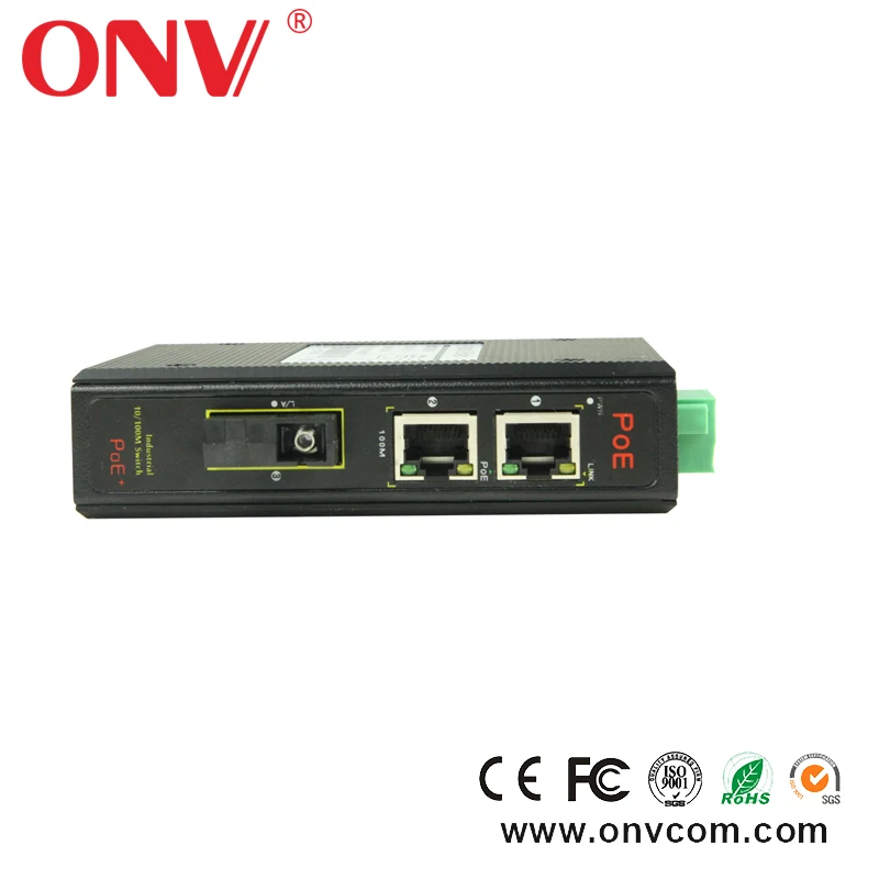 2-порт 100/1000X SFP управляемый коммутатор с широкий диапазон рабочих температур