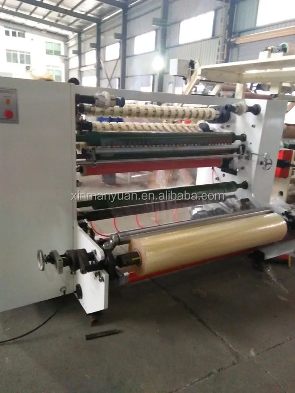 
Four shaft exchange adhesive tape spooling machine,adhesive tape log slitter,bopp tape machine from china 