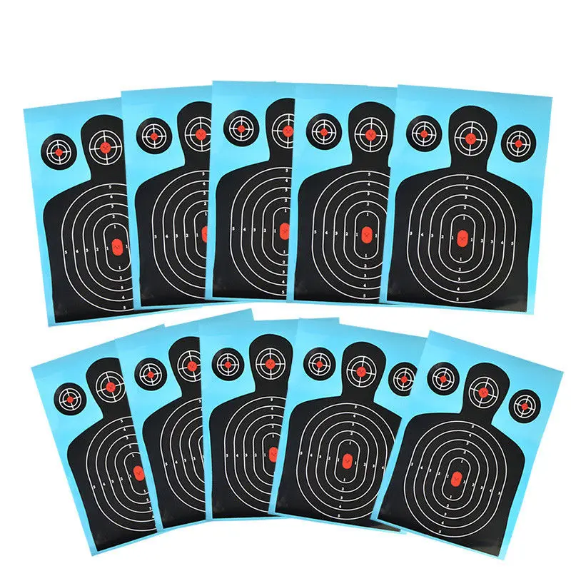 Amason Hot Sale Splatter Shooting Targets Paper Gun Pistol Rifle Sniper rifle chest round paper