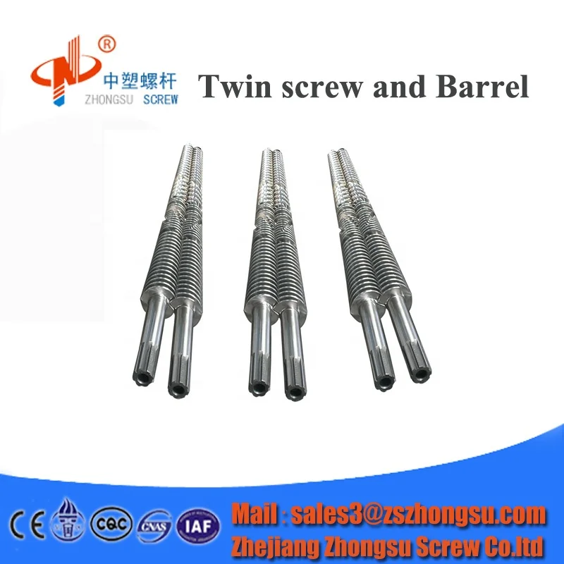hot selling conical twin screw and barrel /twin screw extruder qearbox for pipe & profile