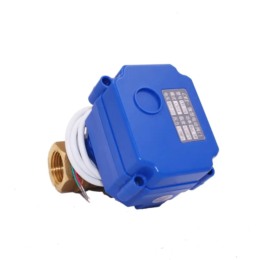 brass mini electric ball valve CR04 CR01 CR02 CRO3 valve with thread connection