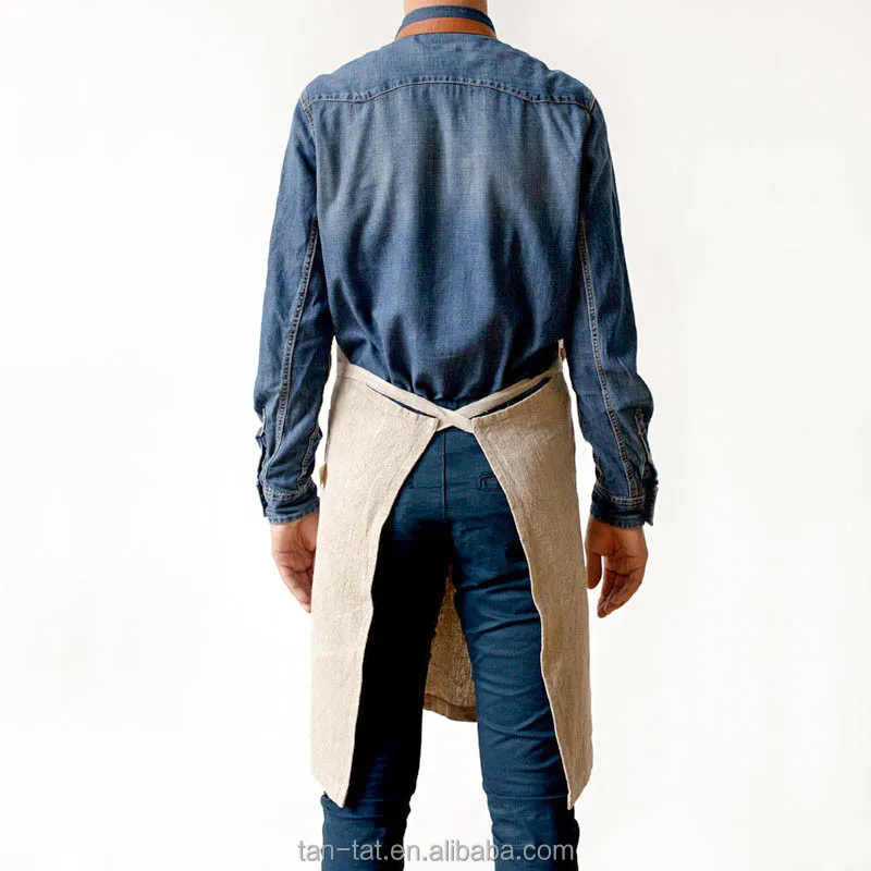 Vintage Waxed Canvas Leather Work Cooking Aprons