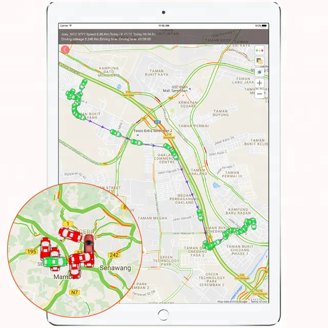 Транспортное средство/грузовик/автобус/логистика/аренда автомобиля/Управление парком транспортных средств 9-36 в GPS-устройство слежения Автомобильные GPS-трекеры LBS решение