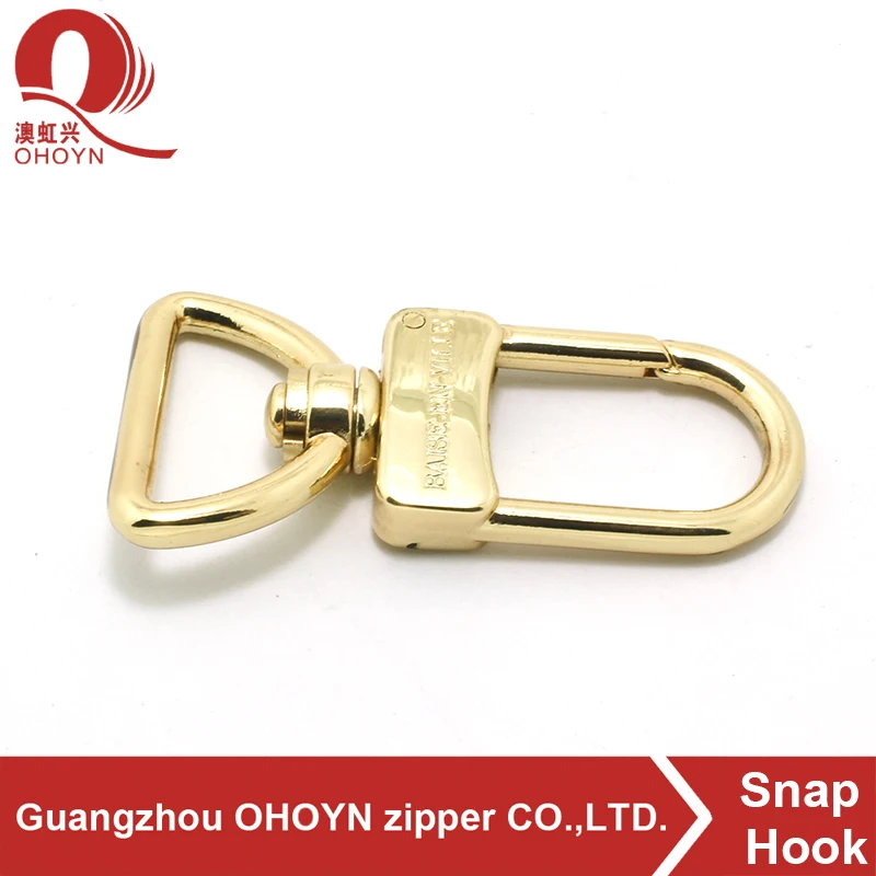 2020 fancy metal new product double rose gold for clothes handbag hook swivel hook high quality bag hook