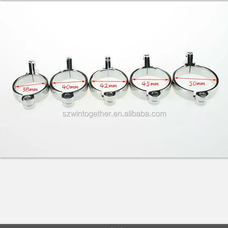 
5 Different snap ring size for male chastity devices cage 