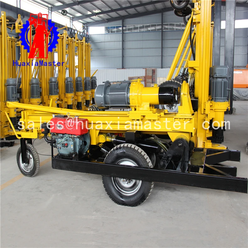 Hot sale  KQZ-200D pneumatic borhole driilling machine water well drilling rig with good quality for sale