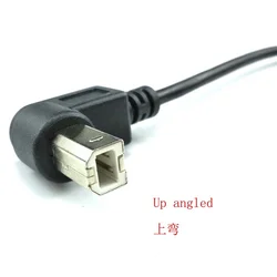 L shape printer up angled usb b male cable