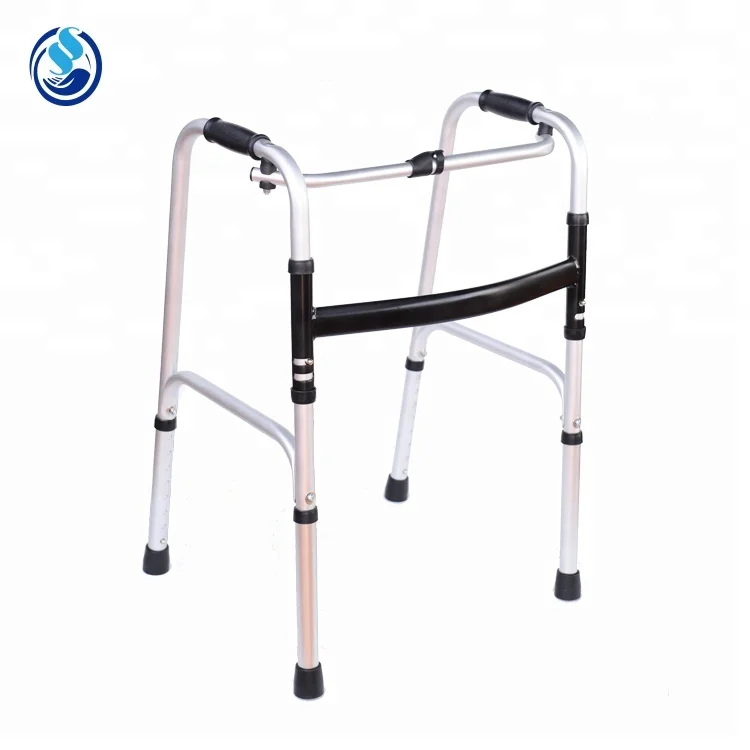 Updated Convenient Durable Foldable Walkers with Seat for Old or Disabled People