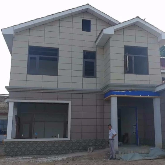 
Villa facade exterior wall cladding Reinforced Fiber cement lap siding installing board 