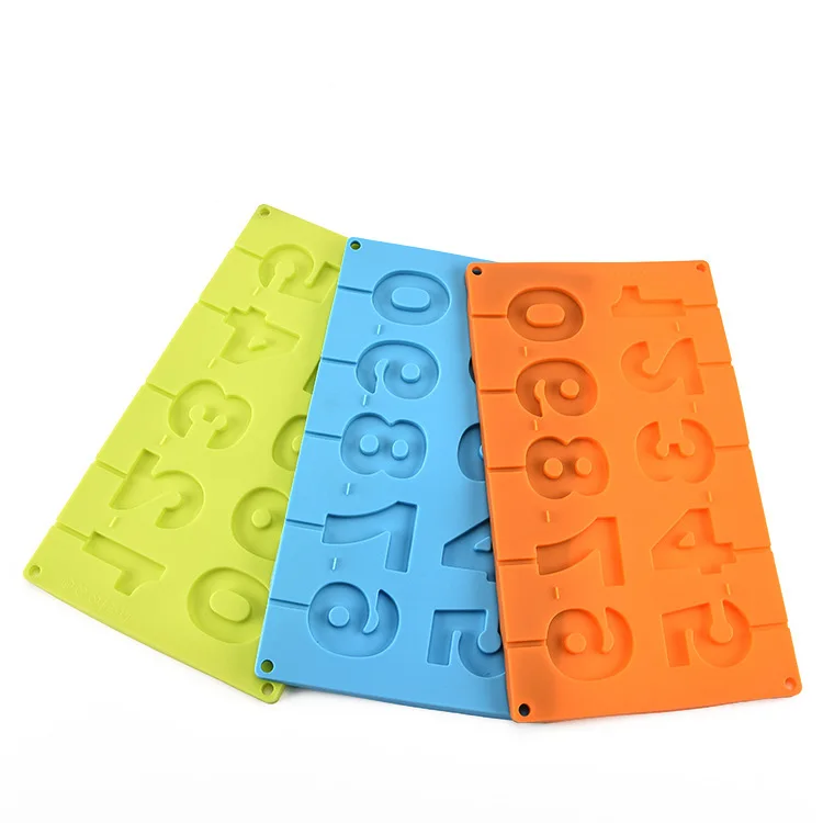 ABC 0-9 numbers molde de silicone de chocolate mold alphabet letter molds silicone