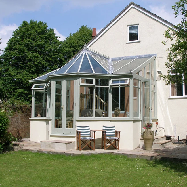 All Season  Portable Sunroom House Custom Aluminum Sunroom Outdoor Glass Room 4 Season Sunroom