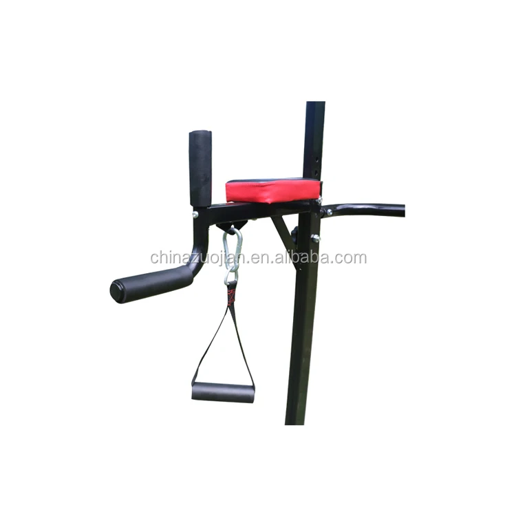 Workout Fitness Multi Station Power Tower Pull-Up bar Dip Station Knee Raise with Cushion Pad Adjustable gym equipment