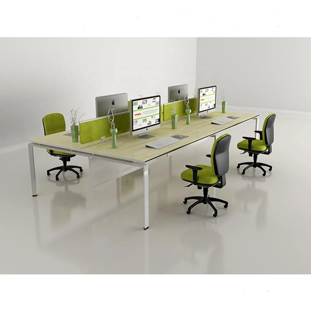 China latest design multifunction office furniture counter workstation user computer table counter E0 level melamine board