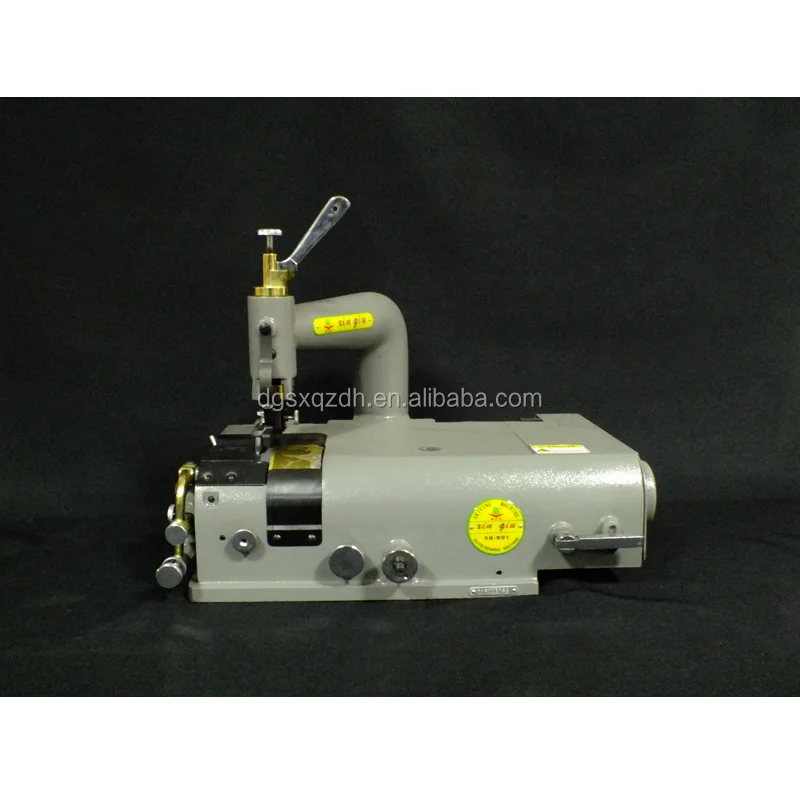 white industrial leather handbag skiving/sewing machine