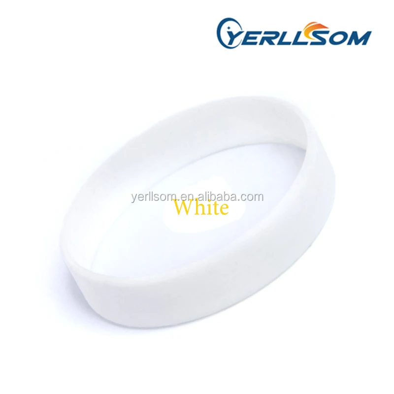 Free shipping 100pcs/Bag High Quality 1/2 inch Blank Rubber Silicone Bracelets for Promotional Gifts  trade assurance