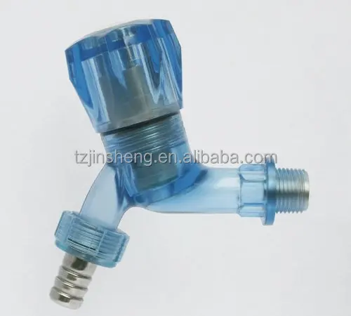 JS High Quality POLO BibCock With PVC Transparent Color For Long life Working/Basin Faucet/Water Tap