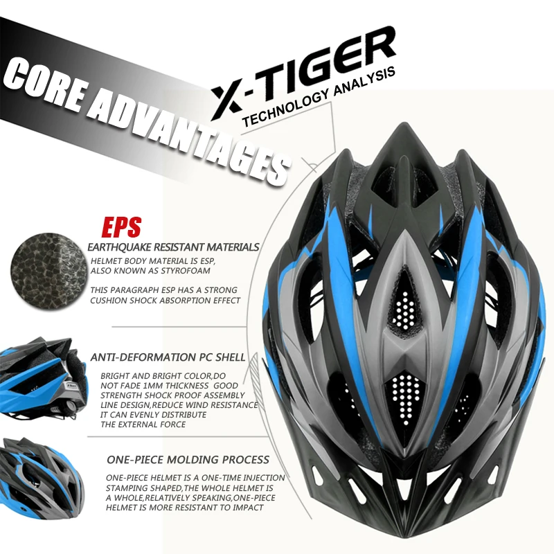 
X-TIGER 2019 cycling helmet bicycle helmet no with light professional bicycle helmet 