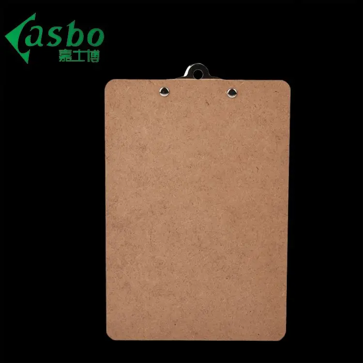 Custom Design Small Clipboards with Pen Office Supplies Paper Holder Wooden A5 MDF Clipboard