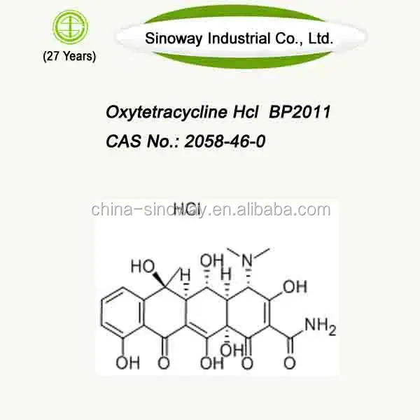 
Oxytetracycline Veterinary Antibiotic powder cas 2058-46-0 