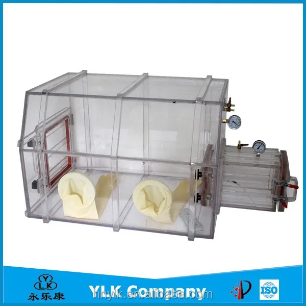 Lab Bench top Transparent Glove Box Used for Preparing Nano-Materials/Organic Synthesis