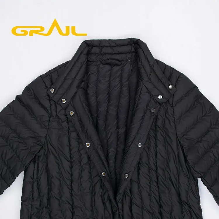 2022 New design winter light customized long duck women down jacket feather coats