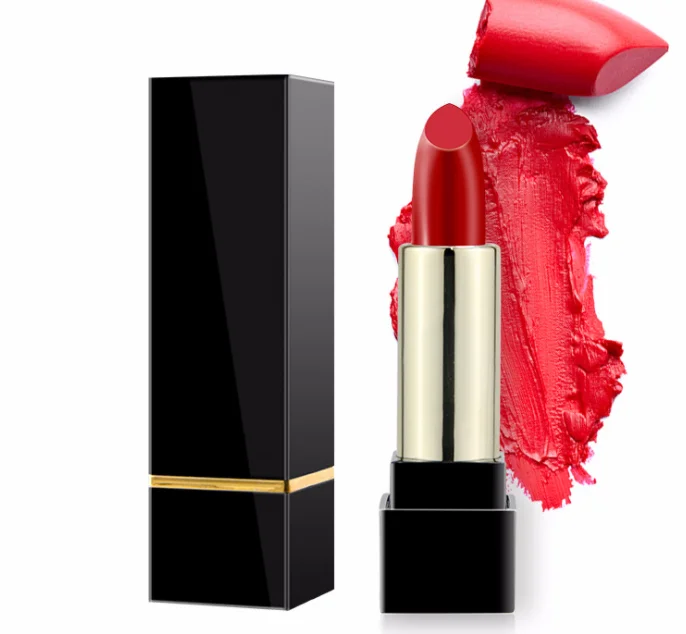 
Moisturizing and brightening 8 creamy matte vegan lipstick oem lip and cheek tint velvet cherry dark red lip stick cosmetic 