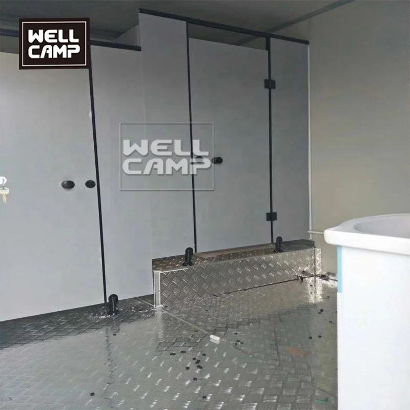 Wellcamp container wash room flat pack container bathroom manufactured mobile homes for sale