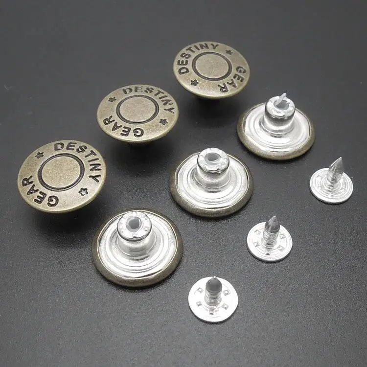 Custom  hook button for jeans trousers, Jacket button for garment