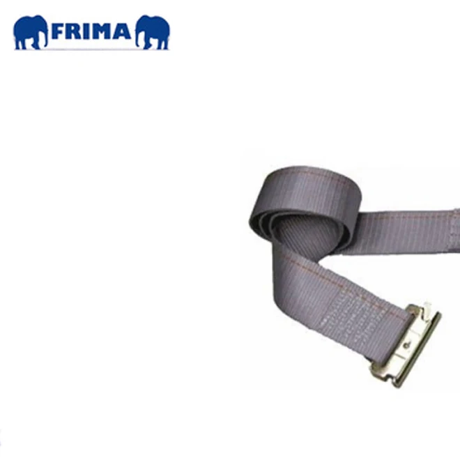 50mm 2 Inch 20Ft Gray E-Track Polyester Webbing Cargo Lashing Ratchet Buckle Strap