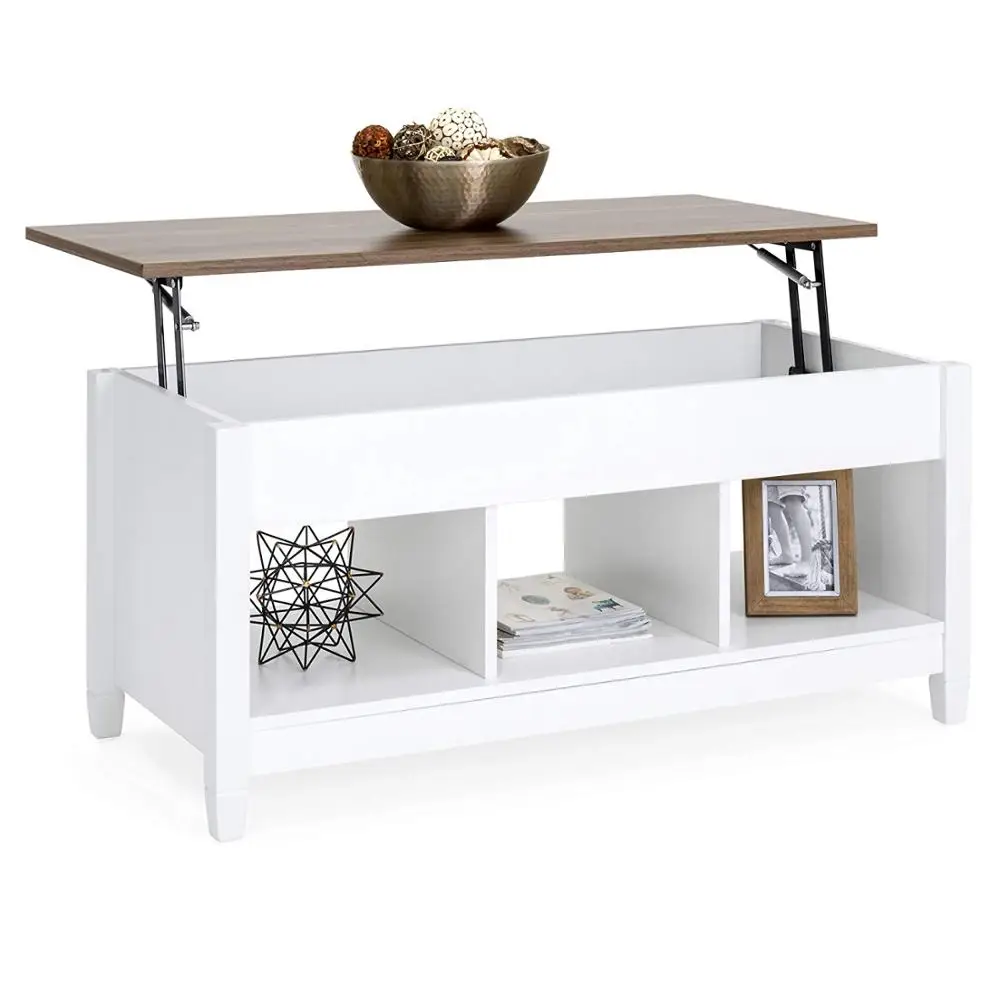 Coffee Table Lift Top Storage TV Stand  With Hidden Compartment Lift Tabletop Furniture