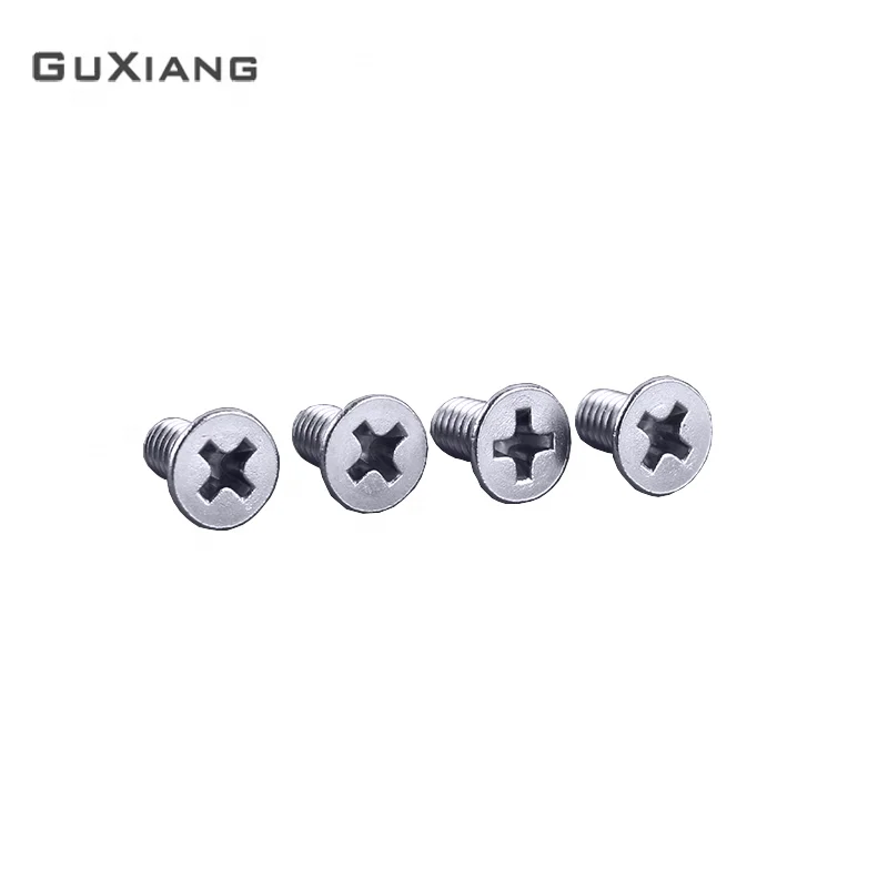 White Zinc Plated Galvanized Carbon Steel Flat Phillips Machine hidden camera