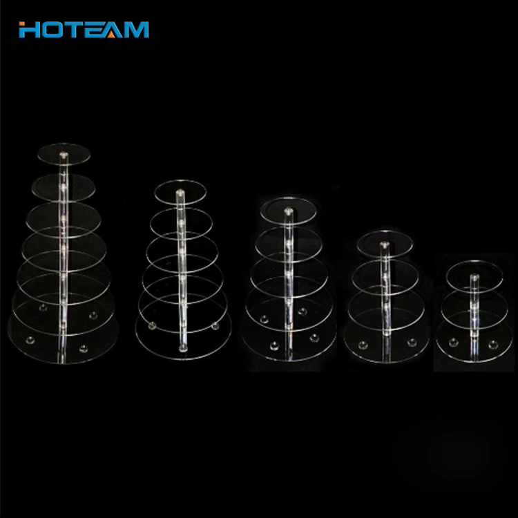 3 tired round fancy wedding dessert cake display stand clear acrylic cupcake stand