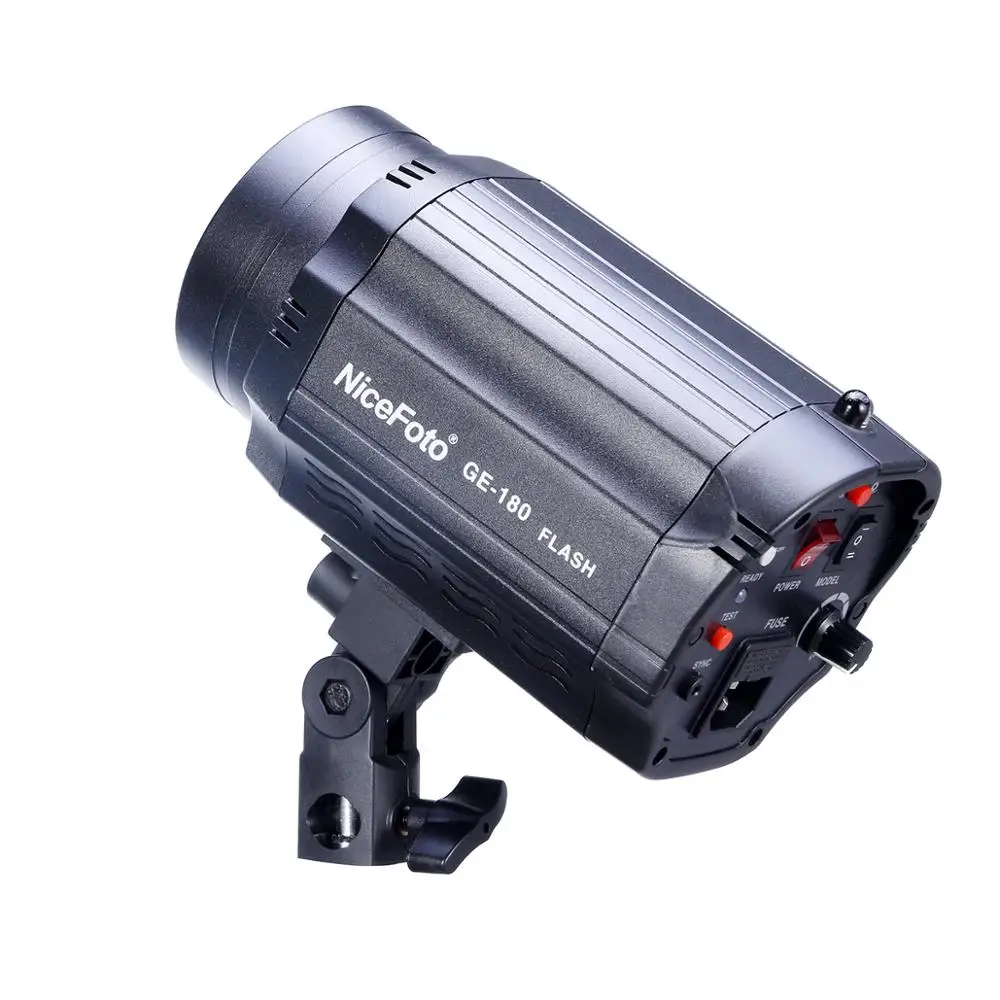 GE-180 180W NiceFoto Mini Studio Flash Light  GN46 CCT 5500 Strobe flash photo light photographic equipment for video shooting