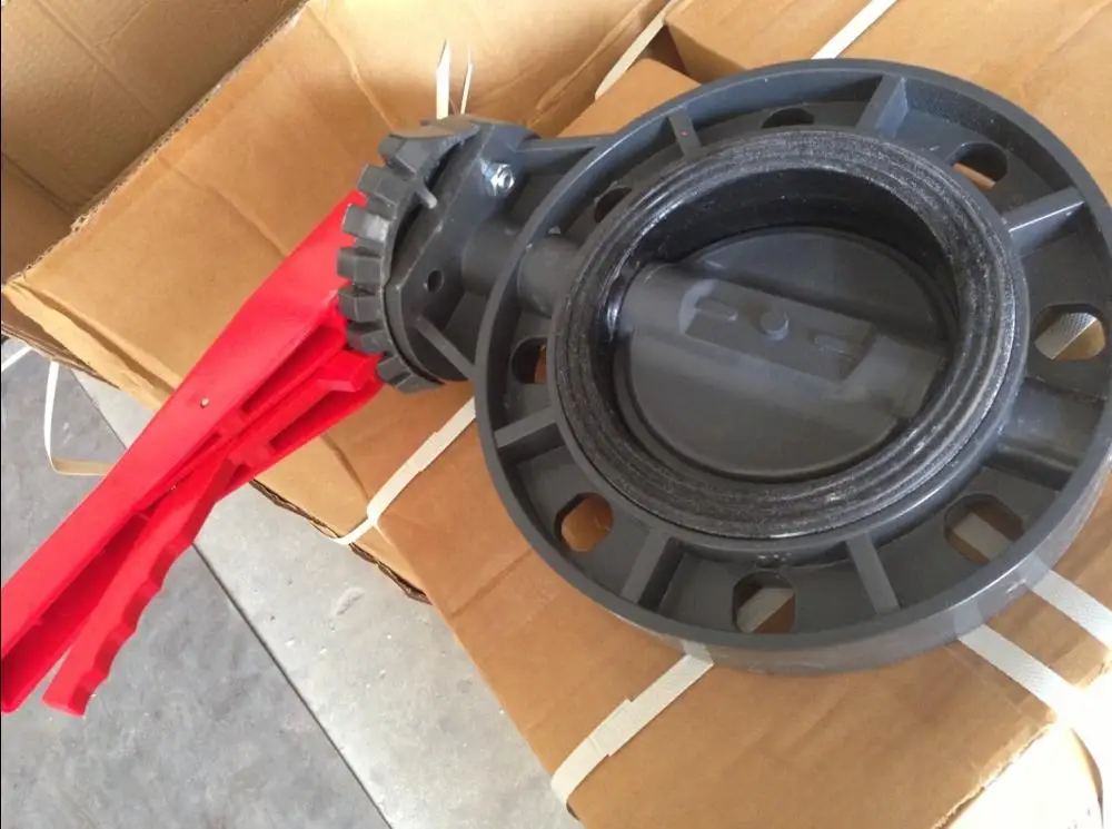 
Big Size Factory Price PP PVC BUTTERFLY VALVE 