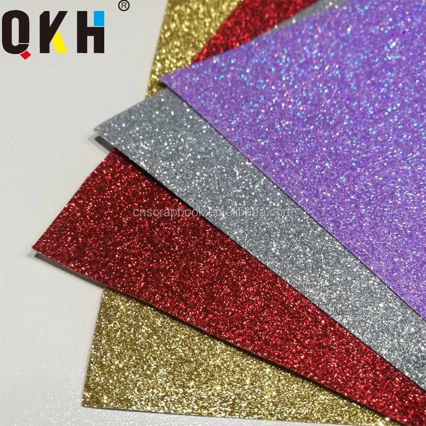 Factory design wholesale glitter cardboard on stock